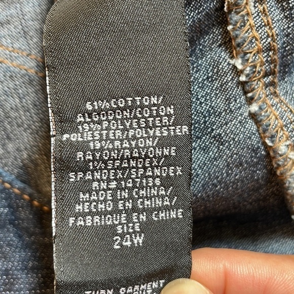 NWT. 1822 Denim Plus 24W Ankle Skinny Jeans. - Picture 5 of 14